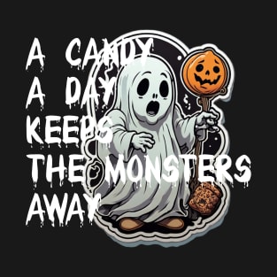 a candy a day keeps the monsters away? T-Shirt