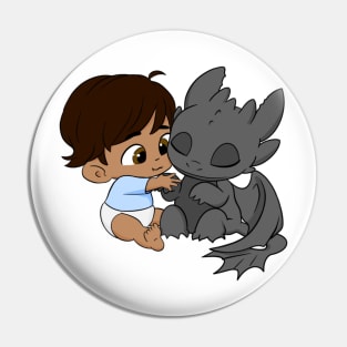 Birthday boy 2, how to train your dragon, baby dragon toothless and hiccup, BLM Pin