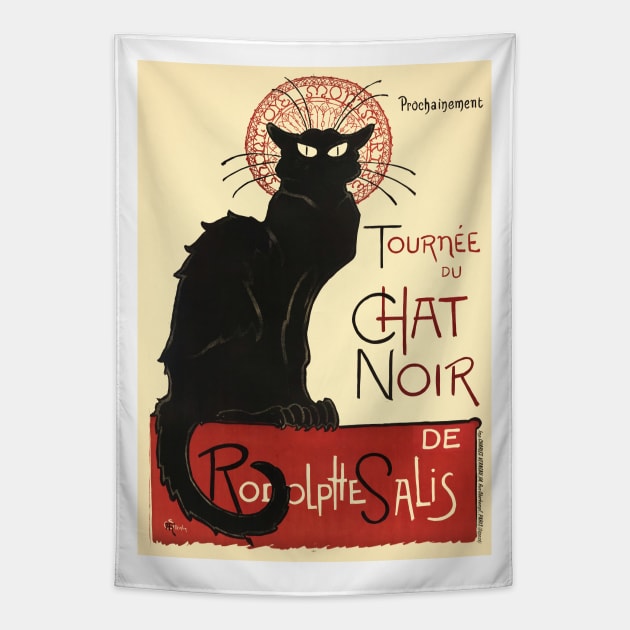 Tournee du Chat Noir Light France Vintage Poster Tapestry by vintagetreasure