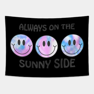 On the Sunny Side Pastel  Tie-Dye Summer Vibes Tapestry