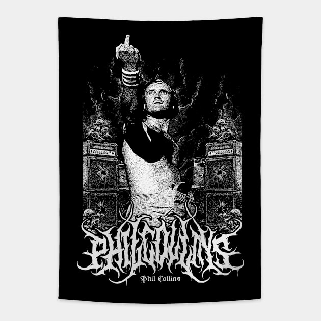 Phil Collins Metal Tapestry by MIKOLTN