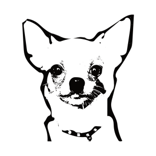 Chihuahua Face Design T-Shirt