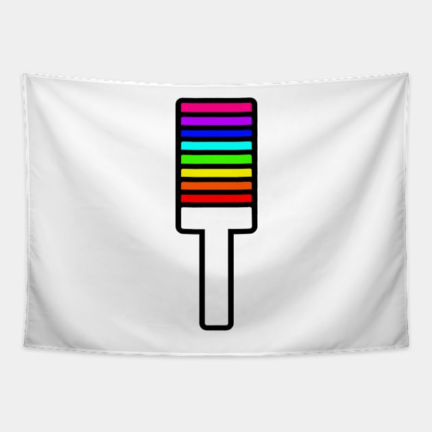 Rainbow Letter, T Tapestry by HeavenlyTrashy