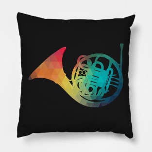 Rainbow color musical instrument Pillow