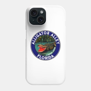 Alligator Alley Florida Interstate 75 Big Cypress Everglades Vintage Phone Case