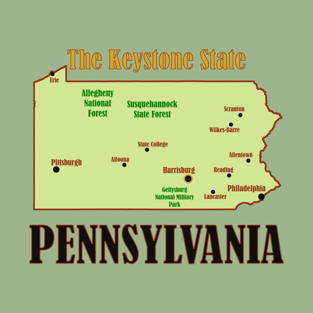 Pennsylvania State Map by Pr0metheus