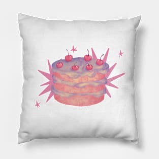 Let Them Eat Cake Illustration Pillow