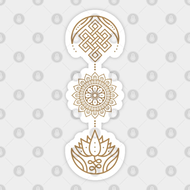 Spiritual stickers: Design stickers featuring spiritual symbols