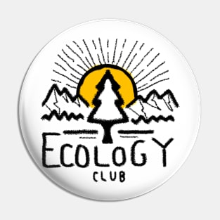 Ecology Club Graphic Art Pin