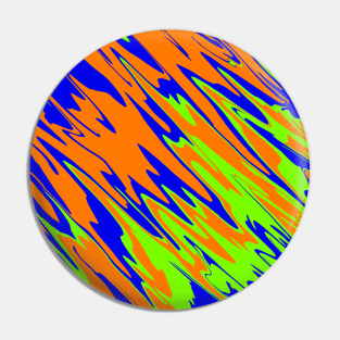 Spray Paint Orange Blue Lime Pin