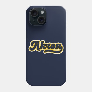 Retro Akron Script Phone Case