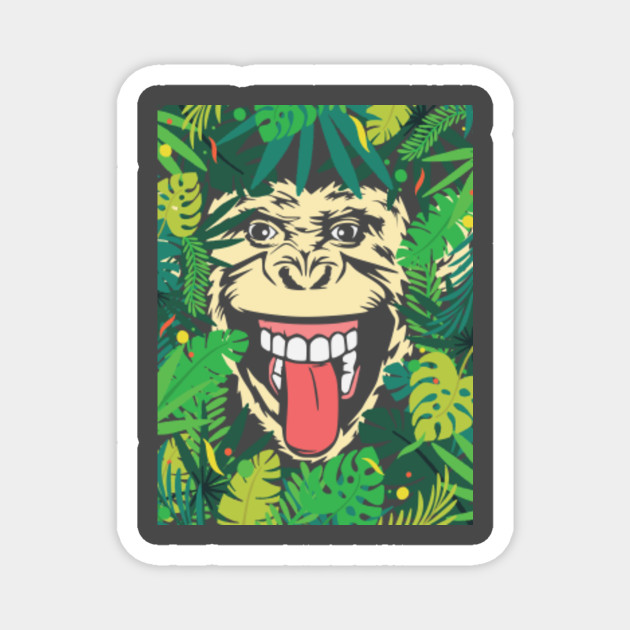 Funny Simpanze Face Tshirt Anima Lovers Monkey Lovers Punny Animal Tshirt For Gift Funny Magnet Teepublic