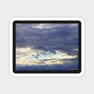 Sky Scape, Inspirational Photography Art Beautiful Sun Through The Clouds Magnet