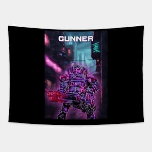 Gunner Siberpunk Style Tapestry