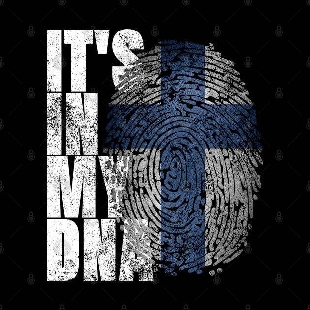 It's In My DNA Finnish Shirt Suomi Finland Flag Gifts Finn by Smoothbeats