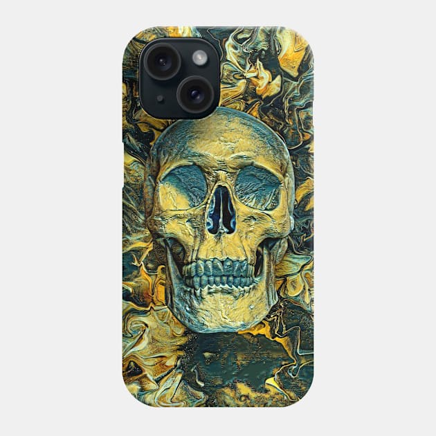 Surreal Skull Phone Case by Revier