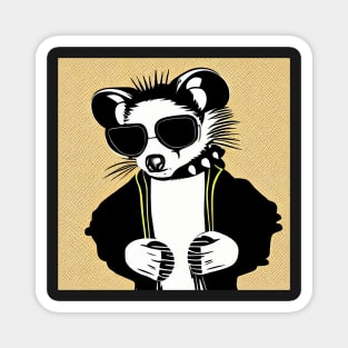 Punk Possum Is Cooler Than You Magnet