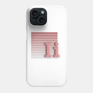 I - letter Phone Case