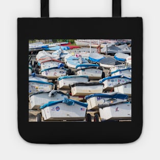 Optimist Dinghys in Artistic Repetition Tote