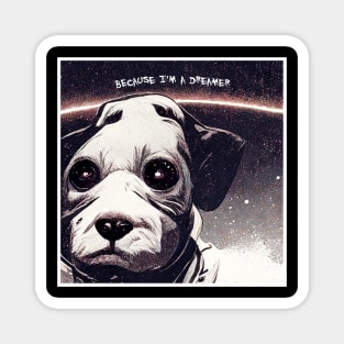 dog in space Magnet