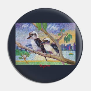 Kookaburra's sitting in a Gum tree Pin