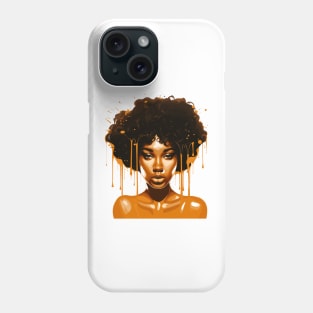 Afrocentric Woman Dripping With Melanin Phone Case