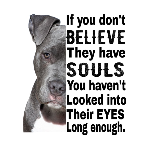 Soul Pitbull I Love Pitbull Gift For Dog Lover by OriginalGiftsIdeas