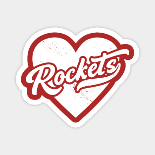 Vintage Rockets School Spirit // High School Football Mascot // Go Rockets Magnet