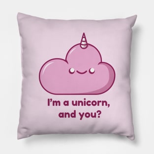 Pink unicorn cloud - I’m a unicorn Pillow