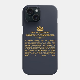 Real Historical Philadelphia - PA Lottery Christmas Commercial Phone Case