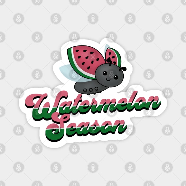 Watermelon Season Ladybug Magnet by HolidayBug