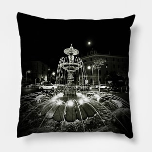 Jerusalem Street Fountain Pillow