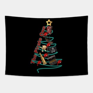 Pirate Xmas Tree Tapestry