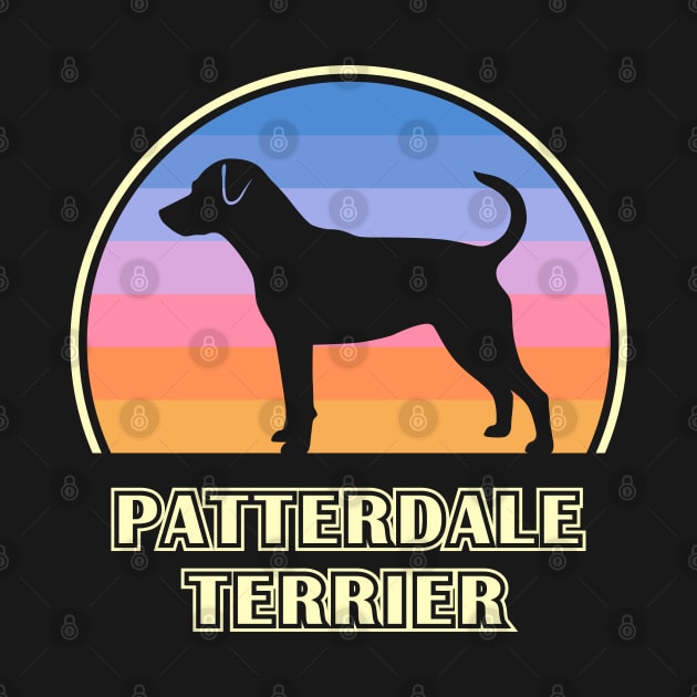 Patterdale Terrier Vintage Sunset Dog by millersye