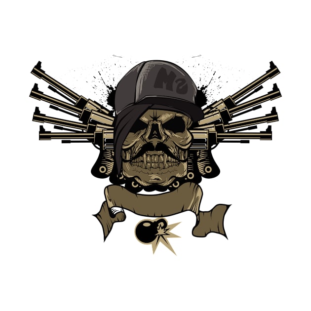 Gun Skull by viSionDesign