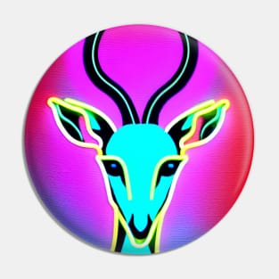 Neon Deer Pin