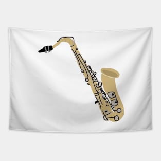 Tenor Saxophone Jazz Band Blues Tapestry