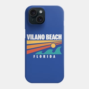 Vilano Beach Florida St. Augustine Retro Vintage Sunset Phone Case