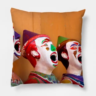 Fairground Faces Pillow