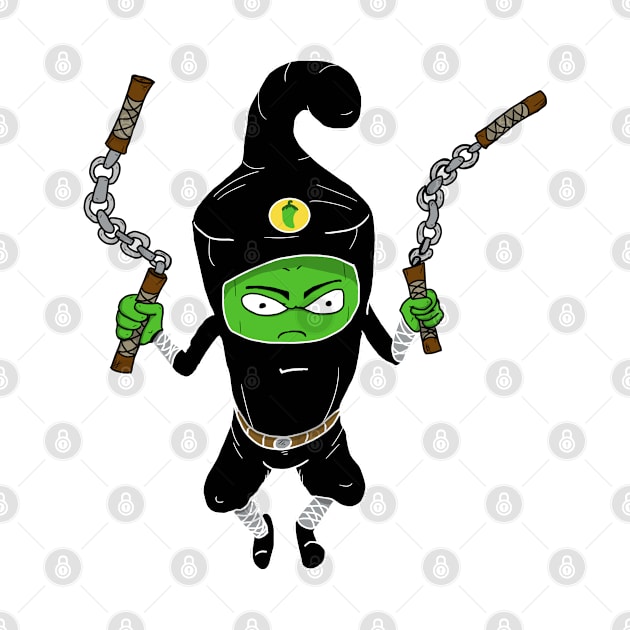 Nightshade Jalapeño Pepper Vegetable Ninja Clan by JonnyVsTees