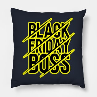 black friday, yellow and black friday Pillow