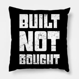 Built Not Bought | Funny Race Car Racing Gift Pillow