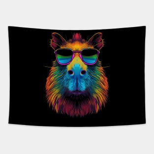 Capybara Capibara Sunglasses Pop Art Tapestry