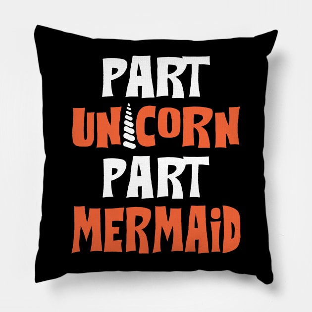 Unicorn Mermaid Pillow by KsuAnn