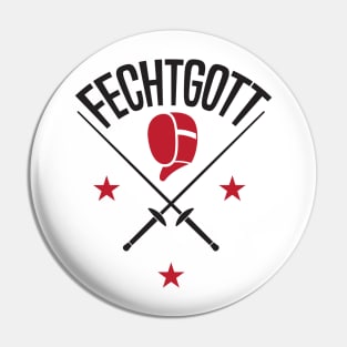 Fechtgott (black) Pin