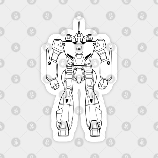 Design white Magnet by Robotech/Macross and Anime design's