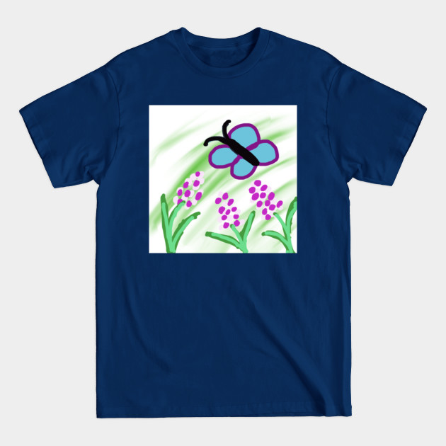 Disover Butterfly Lavender Flowers - Lavender Flowers - T-Shirt