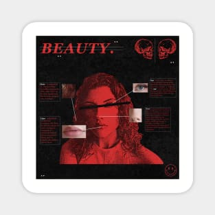 Graphic Design (Anatomy of Beauty) red and natural version Magnet