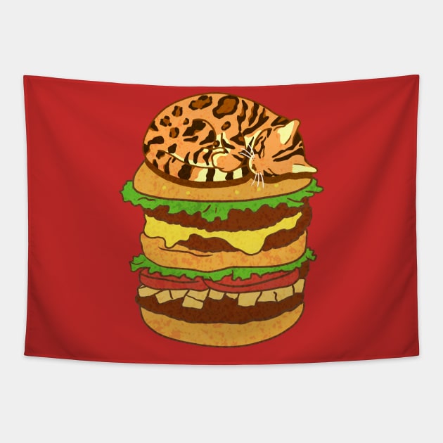 Bengal Burger Tapestry by CCDesign