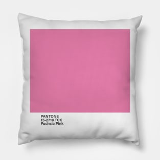 pantone 15-2718 TCX Fuchsia Pink Pillow